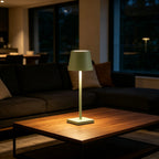 Lampe de table sans fil style bistrot, sept coloris mats