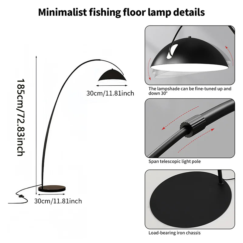 Black 185cm / 3-colors light / Allemagne
