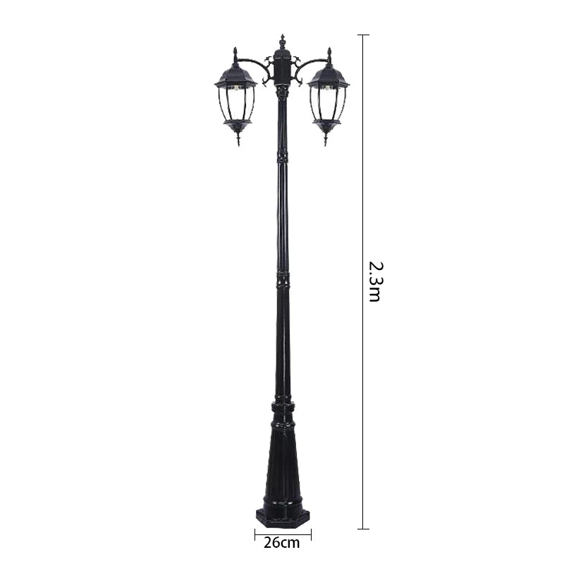 2 heads-black / China Mainland / Without E27 bulb