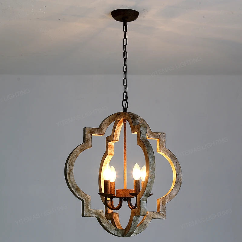 Lustre maison de campagne pour salon et chambre