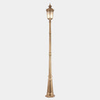 Lampadaire extérieur à l'ancienne en aluminium, 175 ou 220 cm