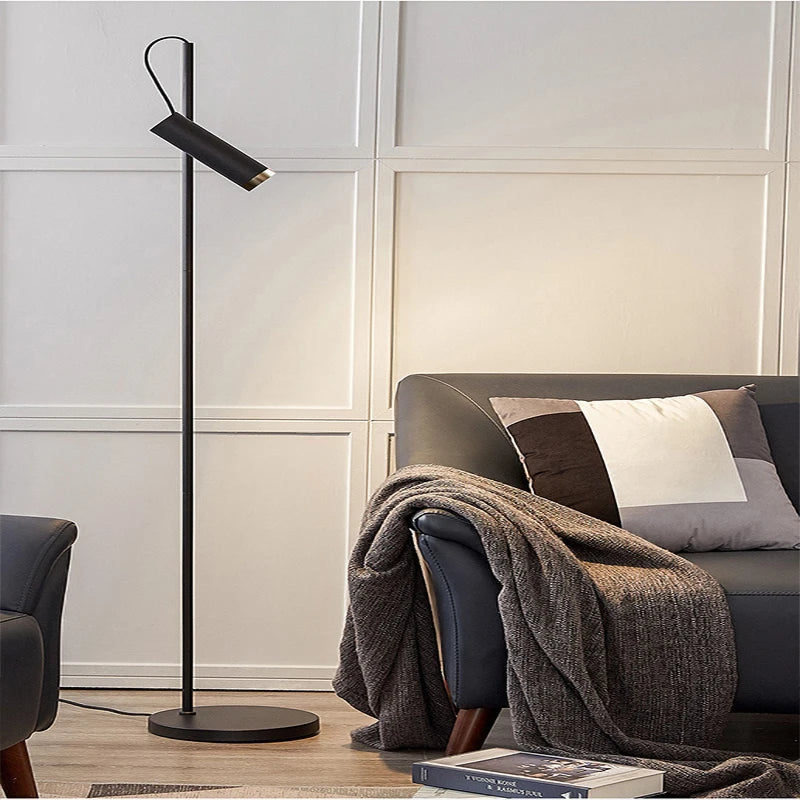 Lampadaire liseuse à spot tubulaire orientable