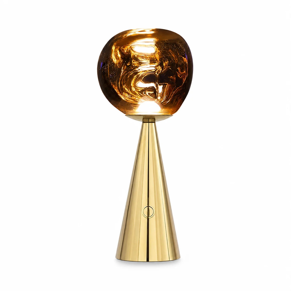 Lampe à globe en verre fondu effet miroir