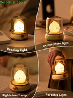 Lampe veilleuse flamme LED rechargeable, effet bougie et minuterie