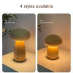 Lampe de chevet champignon en bois, petit 11 cm ou grand 16,5 cm