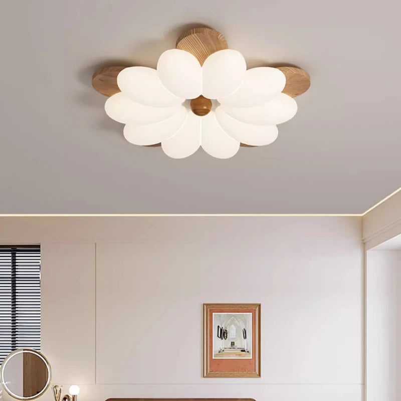 Un luminaire floral pour un décor naturel et apaisé