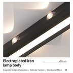 Plafonnier LED linéaire noir, barre de 50 ou 100 cm, trois teintes