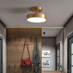 Plafonnier LED orientable en laiton et acrylique, Ø 15 à 30 cm