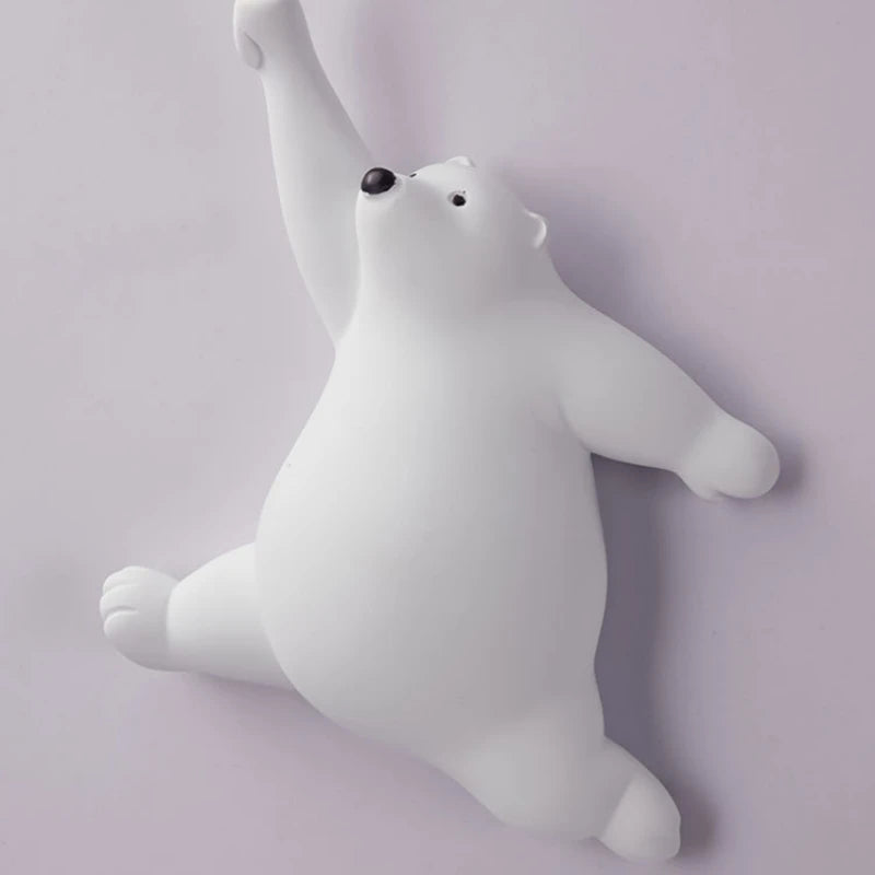 Applique murale ours polaire et ballon lumineux, chambre d'enfant