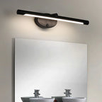 Applique murale LED tube sur platine ovale, interrupteur intégré