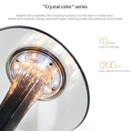 Lampe de table sans fil en sablier, abat-jour acrylique transparent