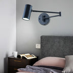 Applique liseuse LED à bras pliant, spot cylindre ou cône orientable