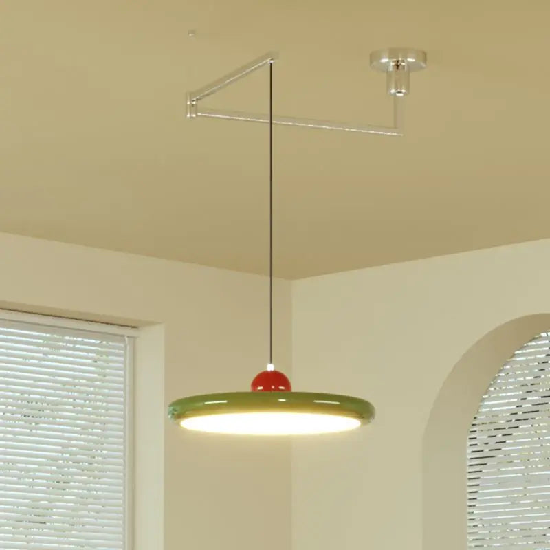 Suspension à disque LED et bras pivotant, du Ø 30 au Ø 50 cm