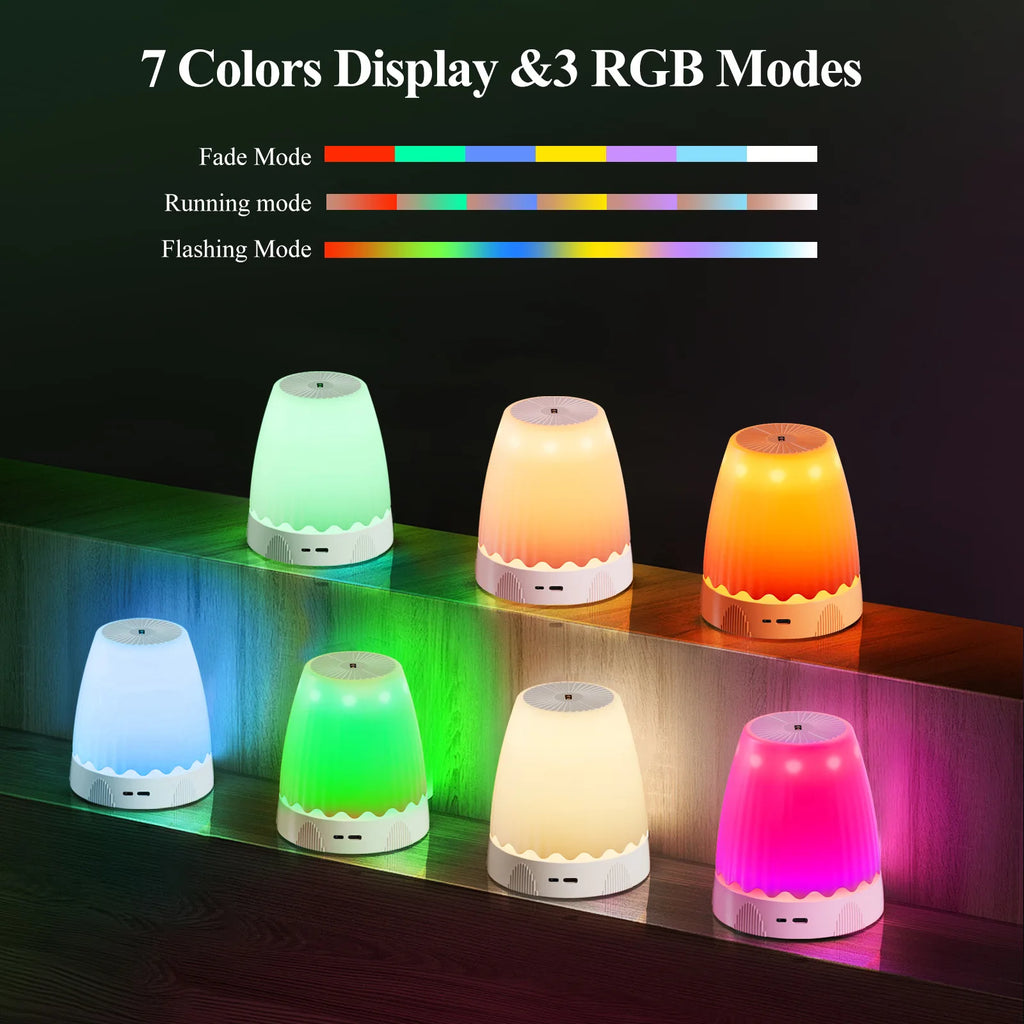 Lampe de table sans fil à hauteur réglable et commande gestuelle