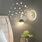 Applique murale astronaute LED pour chambre d'enfant, ciel étoilé