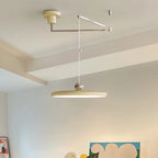 Suspension déportée à disque LED de 40 cm et bras pivotant, 6 coloris