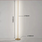 Floor lamp Silver / EU plug / Dimming with RC