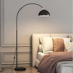 Lampadaire arc à dôme orientable, ampoule LED blanc chaud fournie