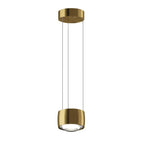 Suspension LED cylindre à lentille, 13 cm, variateur ou trois teintes
