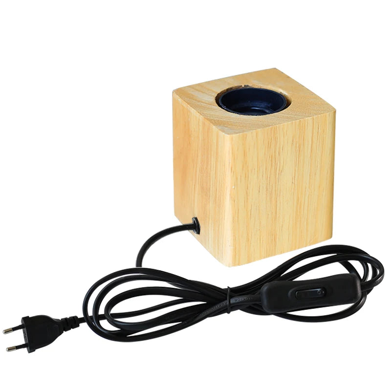 Ampoule à choisir et branchement du cube en bois