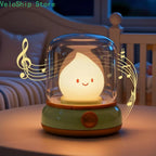 Lampe veilleuse flamme LED rechargeable, effet bougie et minuterie