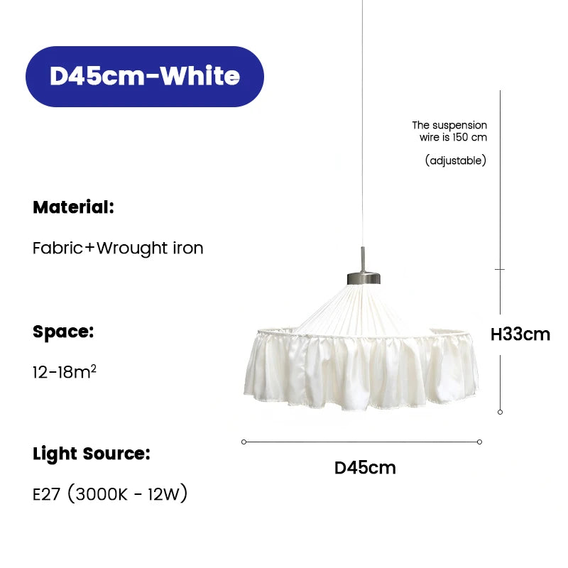 White D45cm