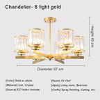 gold 6 lights