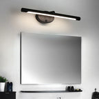 Applique murale LED tube sur platine ovale, interrupteur intégré