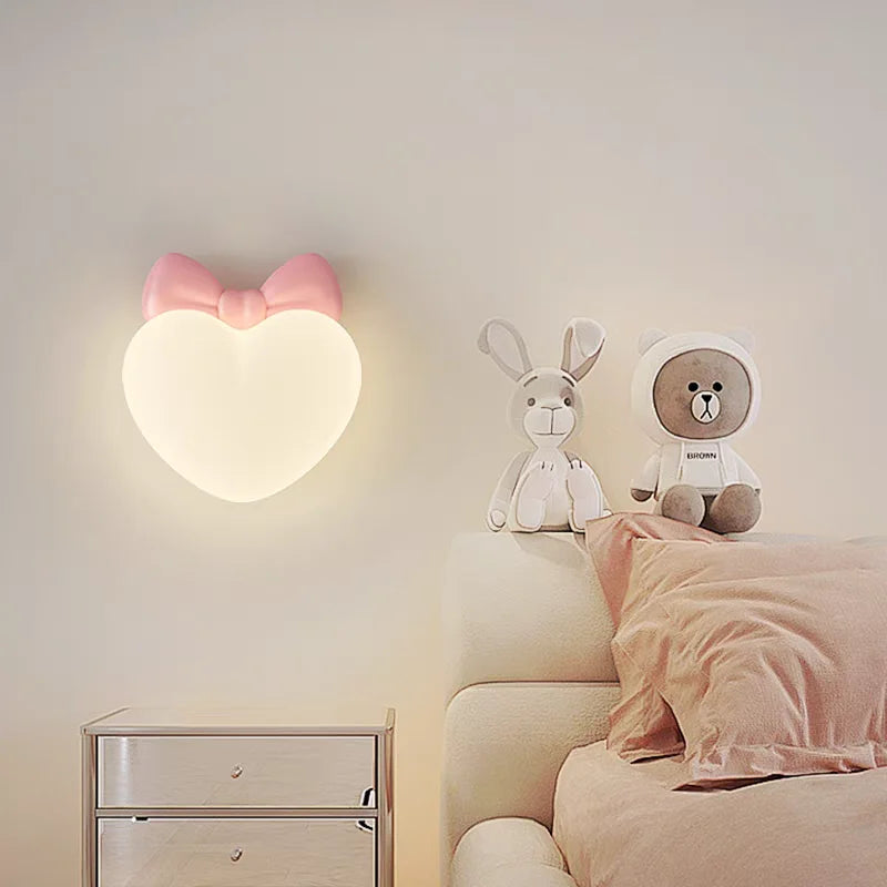 Applique murale nuage, cœur ou ballon LED, chambre d'enfant