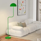 Lampadaire champignon à tige ondulée, blanc, vert, jaune ou rouge