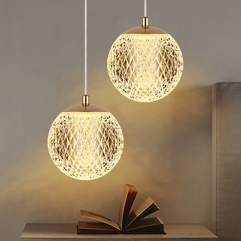 Globe à facettes losange pour une suspension scintillante