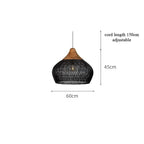 D60xH45CM Black / Allemagne / No Bulb