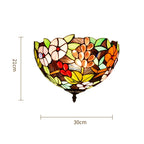 Plafonnier style Tiffany en vitrail coloré, Ø 30 cm, 15 motifs