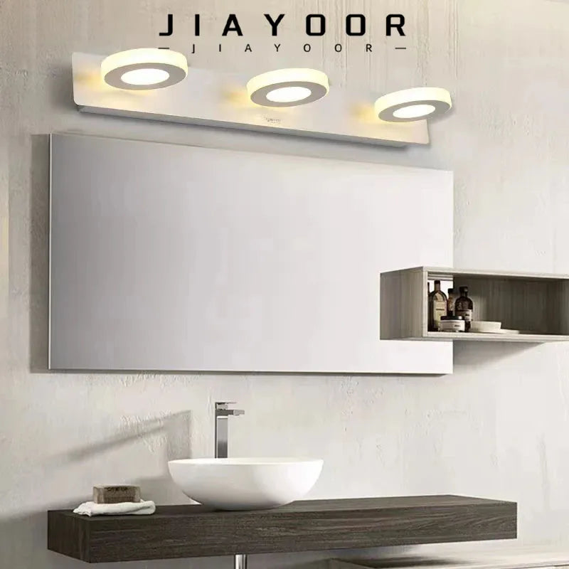 Applique murale LED blanche, de 1 à 5 têtes rondes ou carrées