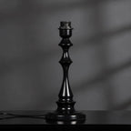 Pied de lampe E27 en métal noir, doré ou bois, 12 tailles