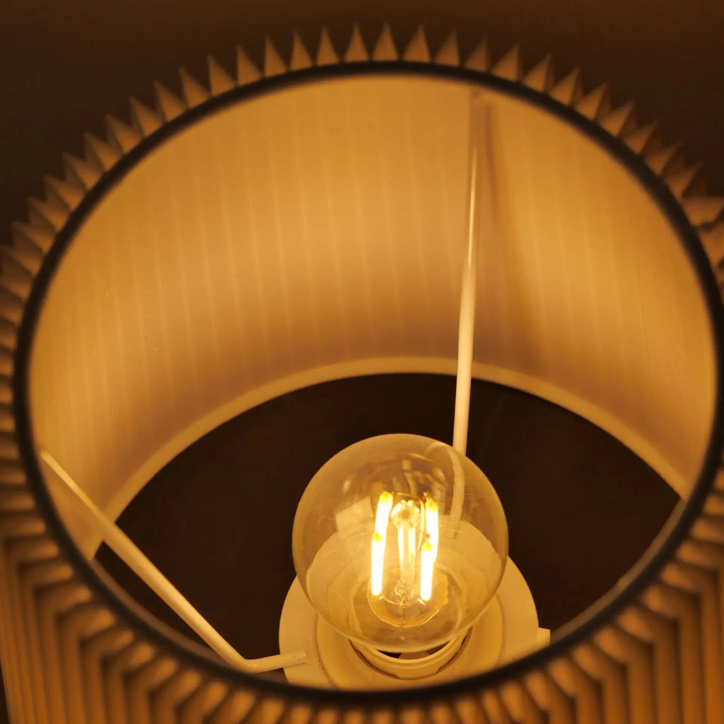 Lampe de chevet sans fil télescopique, abat-jour en tissu au choix