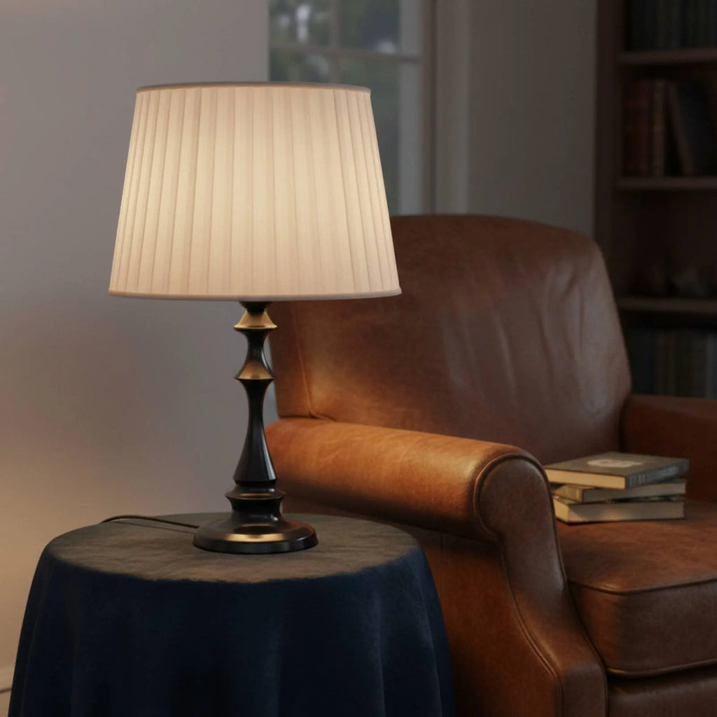 Pied de lampe E27 en métal noir, doré ou bois, 12 tailles