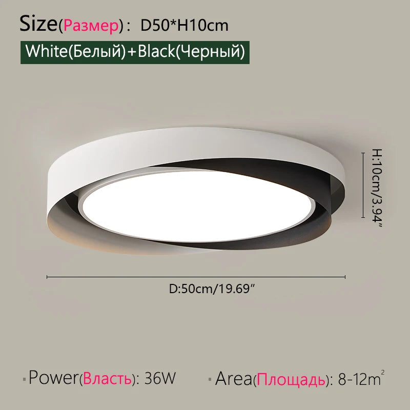 White Black D50cm