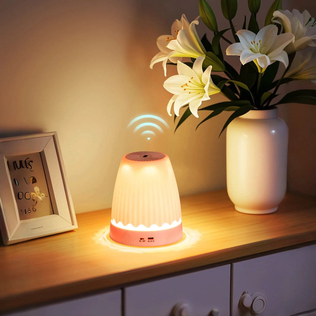 Lampe de table sans fil à hauteur réglable et commande gestuelle