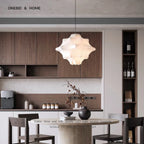 Suspension cocon blanche en tissu enduit, Ø 50 ou 60 cm