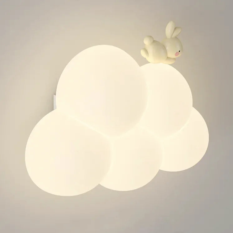 Applique murale nuage et cœur LED pour chambre d'enfant, 15 décors