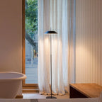 Lampadaire à abat-jour parapluie Ø 30 cm, LED, doré, blanc ou noir