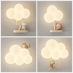 Applique murale nuage et cœur LED pour chambre d'enfant, 15 décors