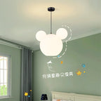 Suspension tête de souris blanche à oreilles rondes, Ø 25 à 55 cm