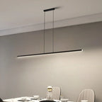 Suspension LED barre extra-fine 2,5 cm, 80 à 120 cm, noire ou blanche