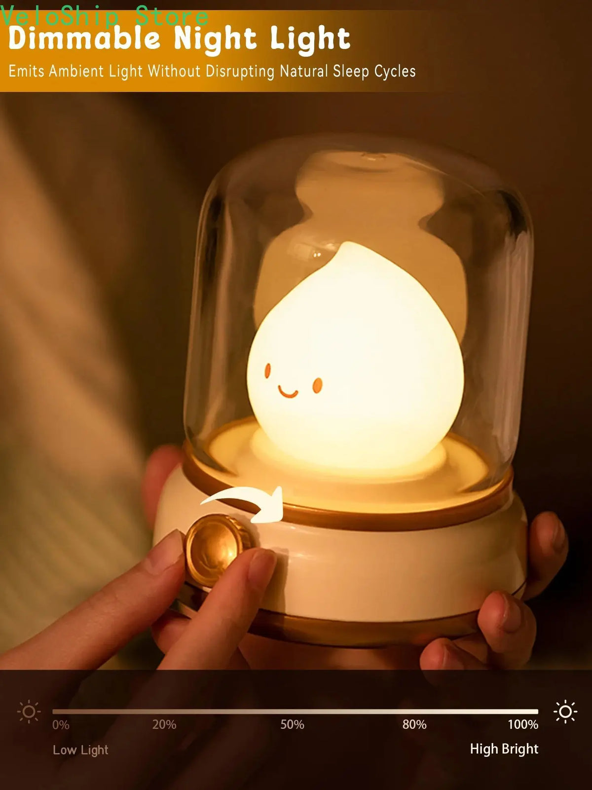 Lampe veilleuse flamme LED rechargeable, effet bougie et minuterie