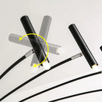 Lustre soleil à tubes orientables noir ou doré, LED G9, Ø 130cm