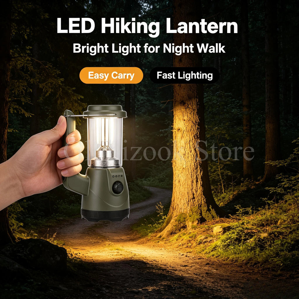 Lanterne portable LED rechargeable, lumière chaude ou froide
