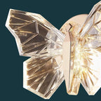 Applique murale papillon effet cristal LED, chambre ou salon