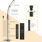 Lampadaire liseuse LED à col de cygne, 3000-6000K, alimenté par USB